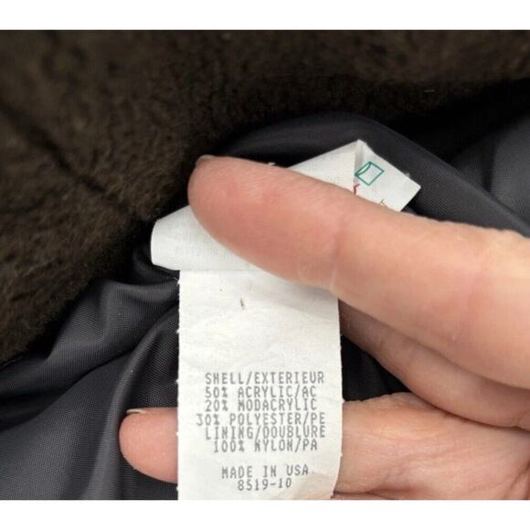 Nils Resort Collection Fleece Jacket Brown Large Cozycore Button Front Lined - Picture 11 of 13